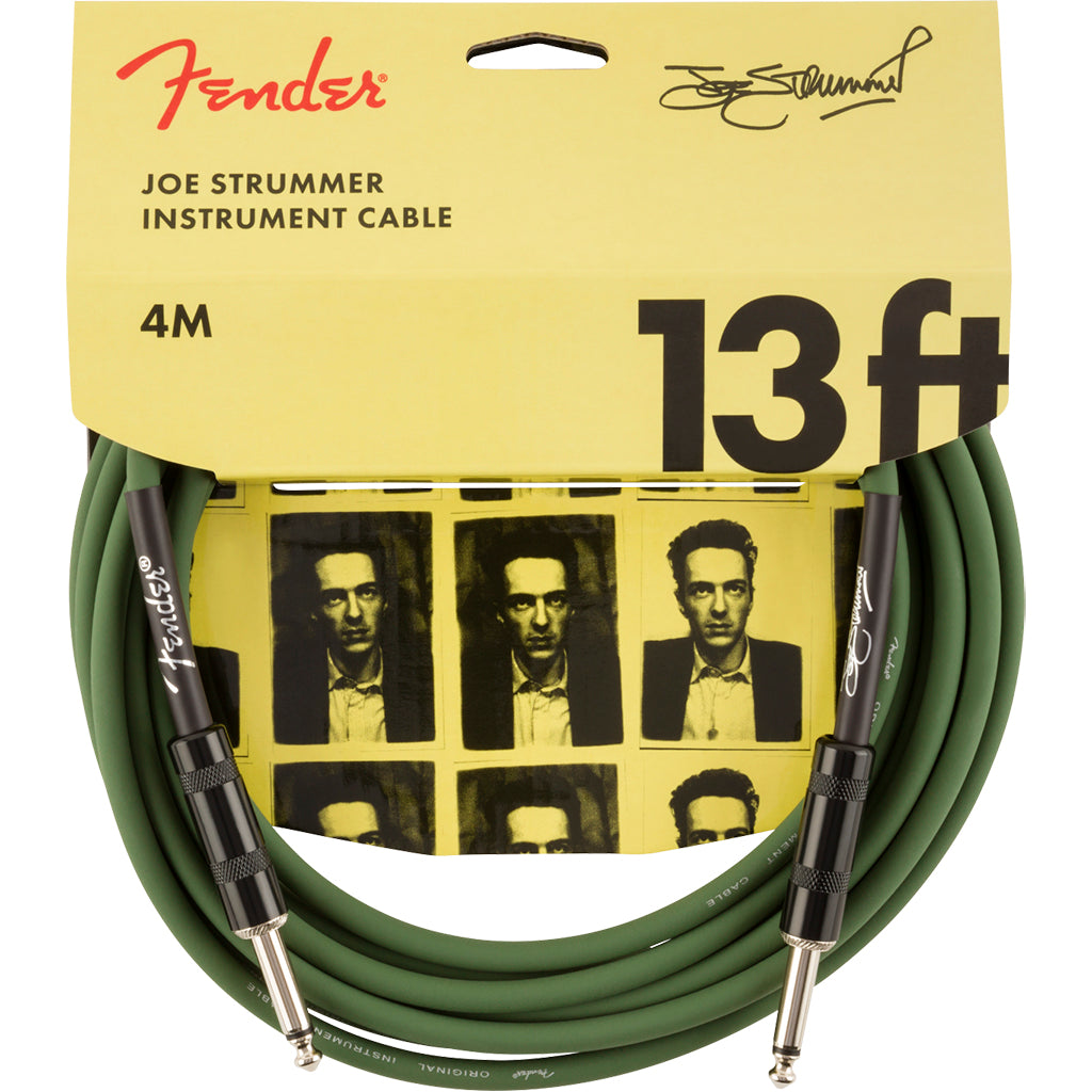 Fender Strummer Pro 13' Instrument Cable, Drab Green