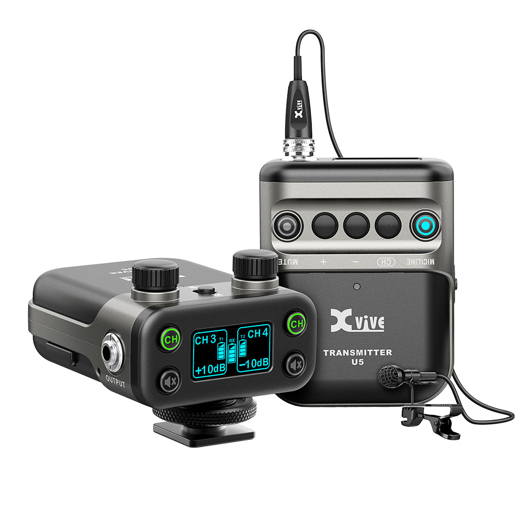 Xvive U5 Camera Mount with Less Lav Mic Sys 1 Trans