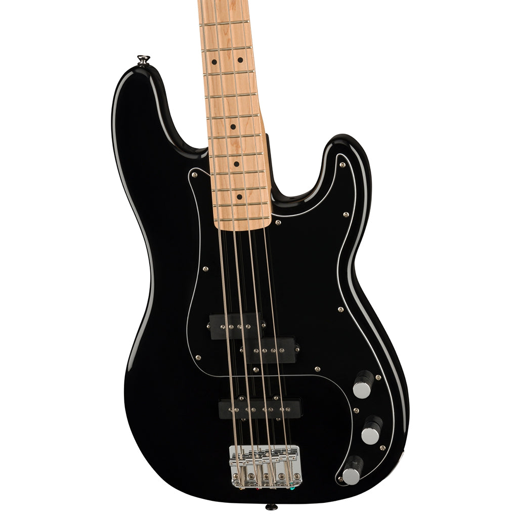 Squier Affinity Series Precision Bass PJ Pack Maple Fingerboard Black Gig Bag Rumble 15 240V AU