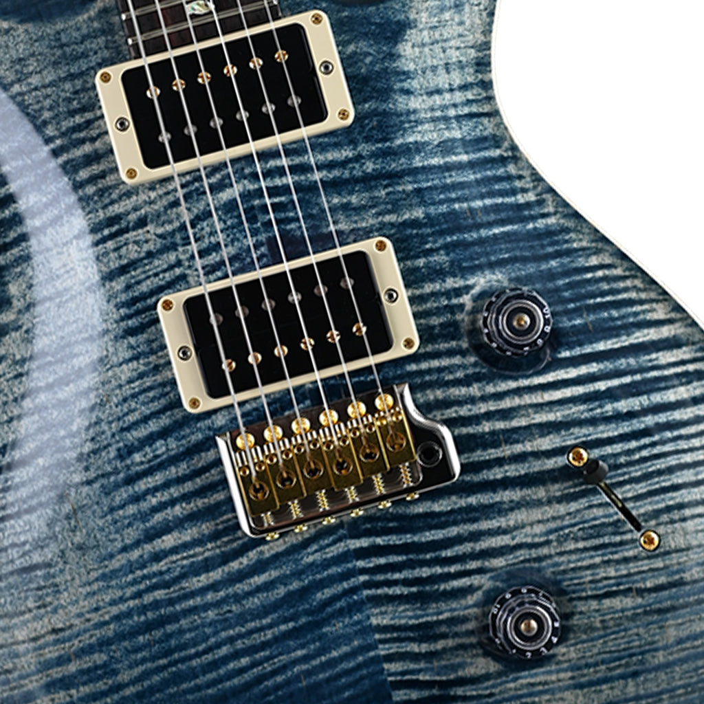 PRS Custom 24 10 Top Faded Whale Blue Pattern Thin Neck