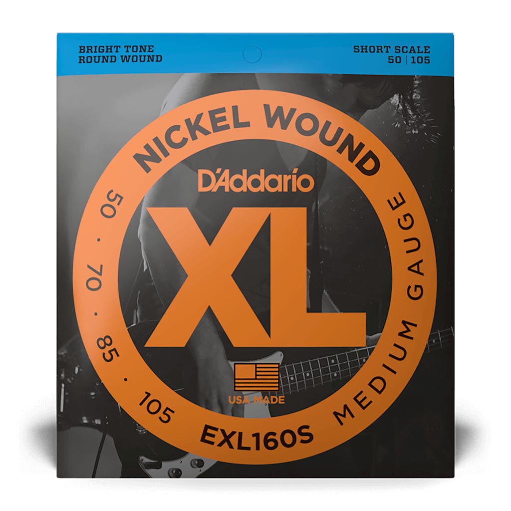 D'Addario - EXL160S - Short Scale Bass Strings 50 - 105 - Bass Strings