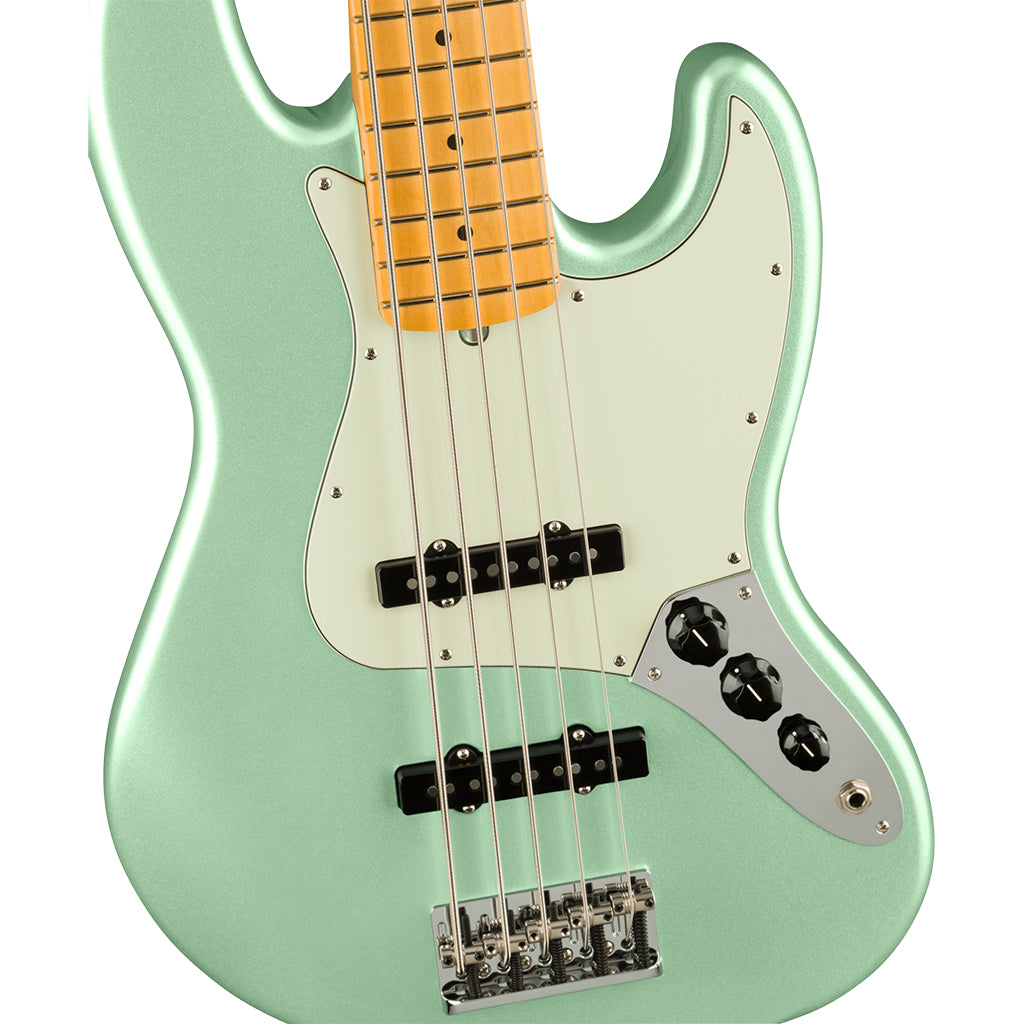Fender - American Professional II Jazz Bass® V - Maple Fingerboard - Mystic Surf Green