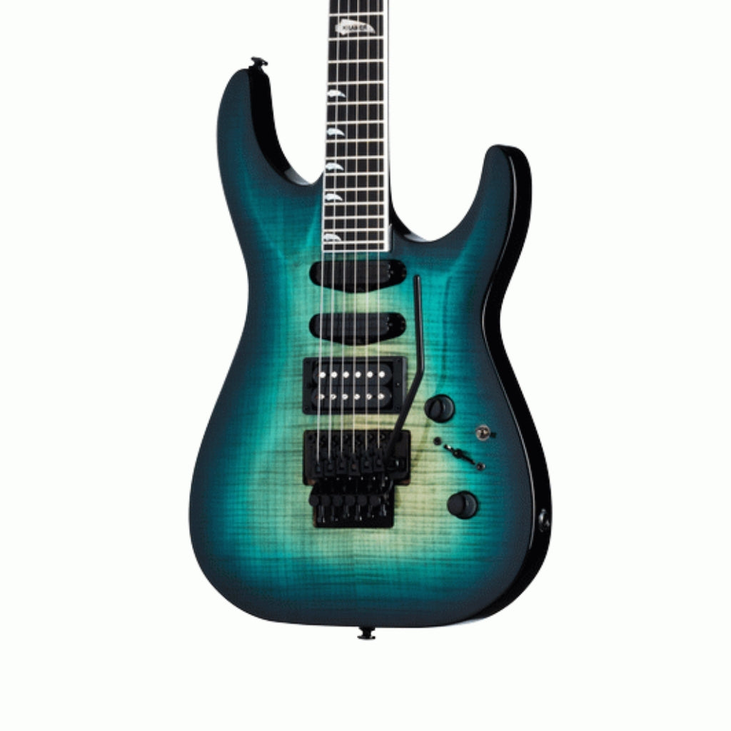 Kramer - SM1 Electric Guitar - Figured Caribbean Blue Perimeter