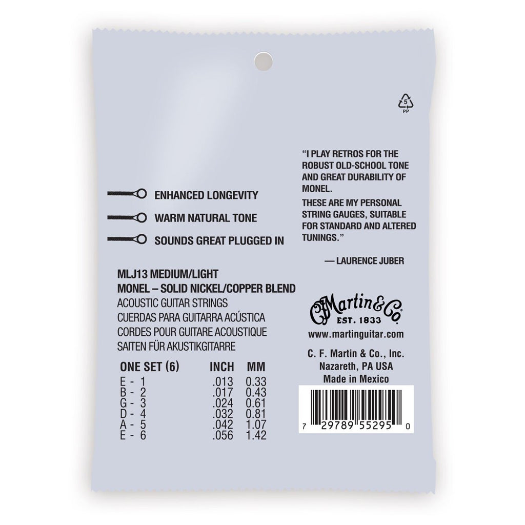 Martin Retro Strings Medium Light Monel 13 56