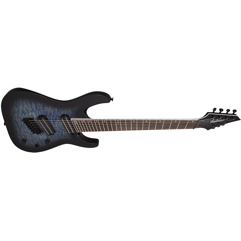 Jackson X Series Soloist Arch Top SLATX7Q MS In Transparent Blue Burst