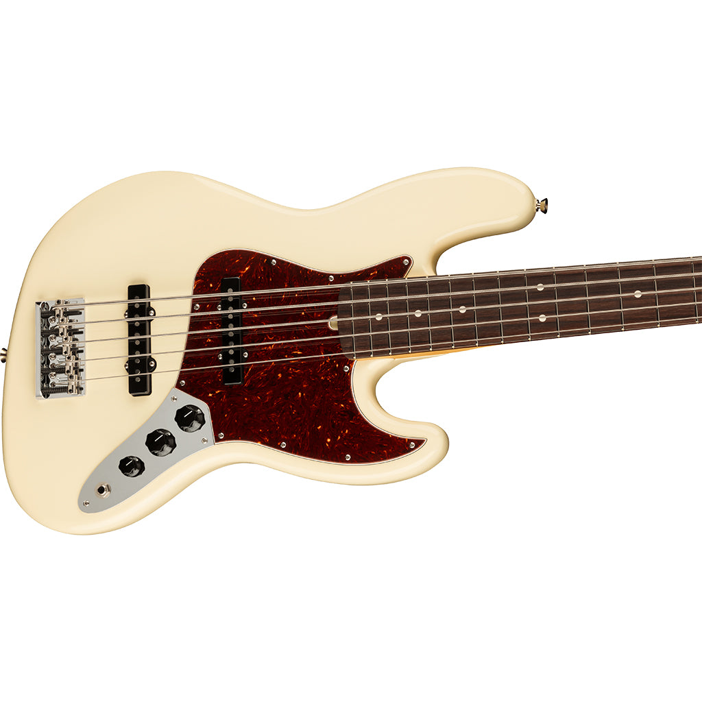 Fender - American Professional II Jazz Bass® V - Rosewood Fingerboard - Olympic White