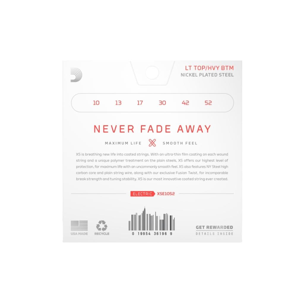 D'Addario - XSE1052 Super Light Top/Heavy Bottom Coated - Electric Guitar Strings