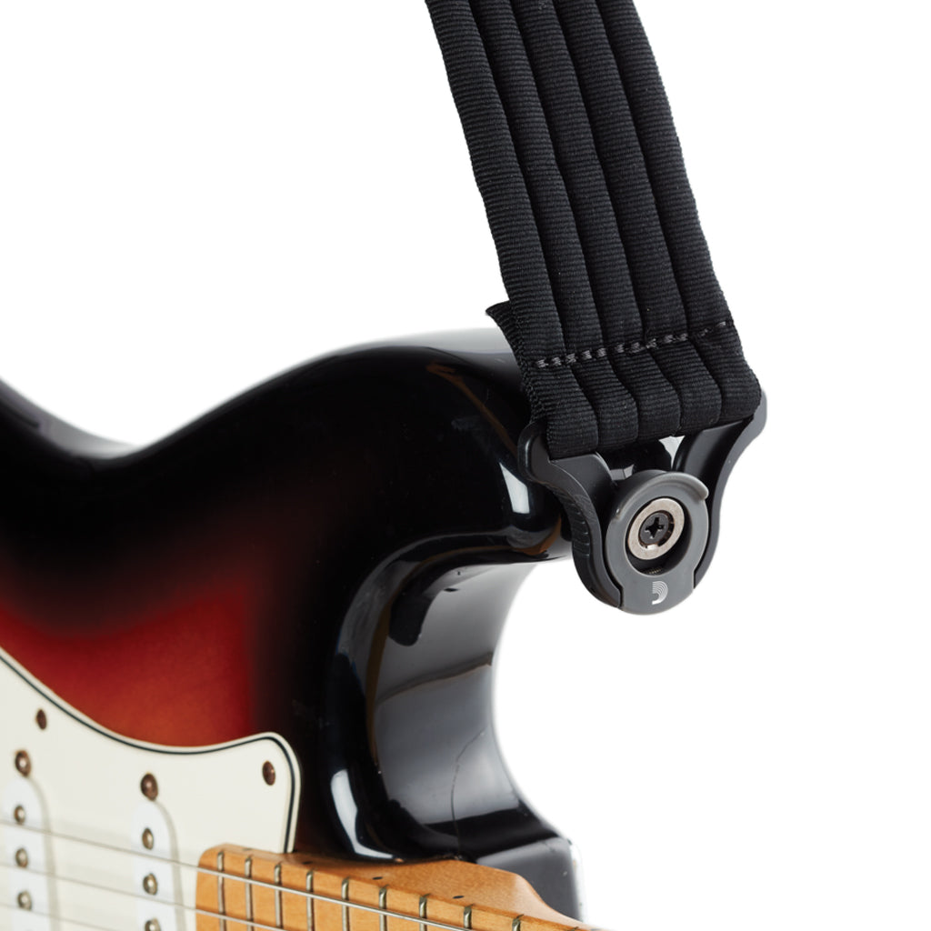 D'Addario 50mm Auto Lock BLK Padded Strap