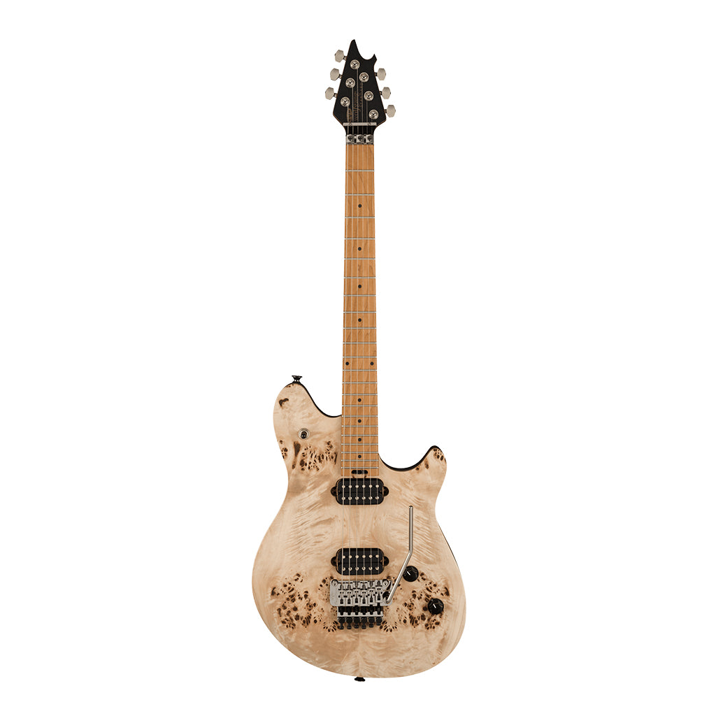 EVH Wolfgang WG Standard Exotic Poplar Burl Baked Maple Fingerboard Natural