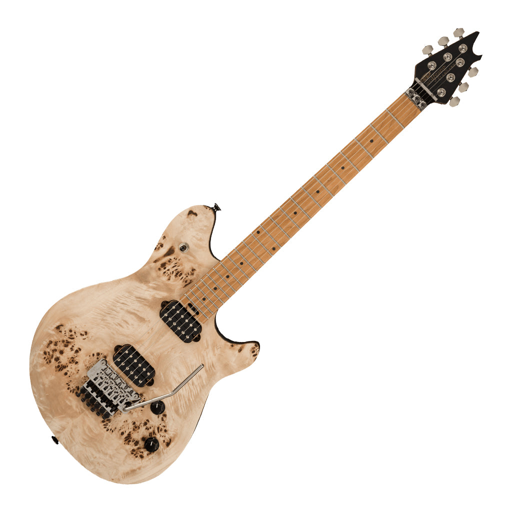 EVH Wolfgang WG Standard Exotic Poplar Burl Baked Maple Fingerboard Natural