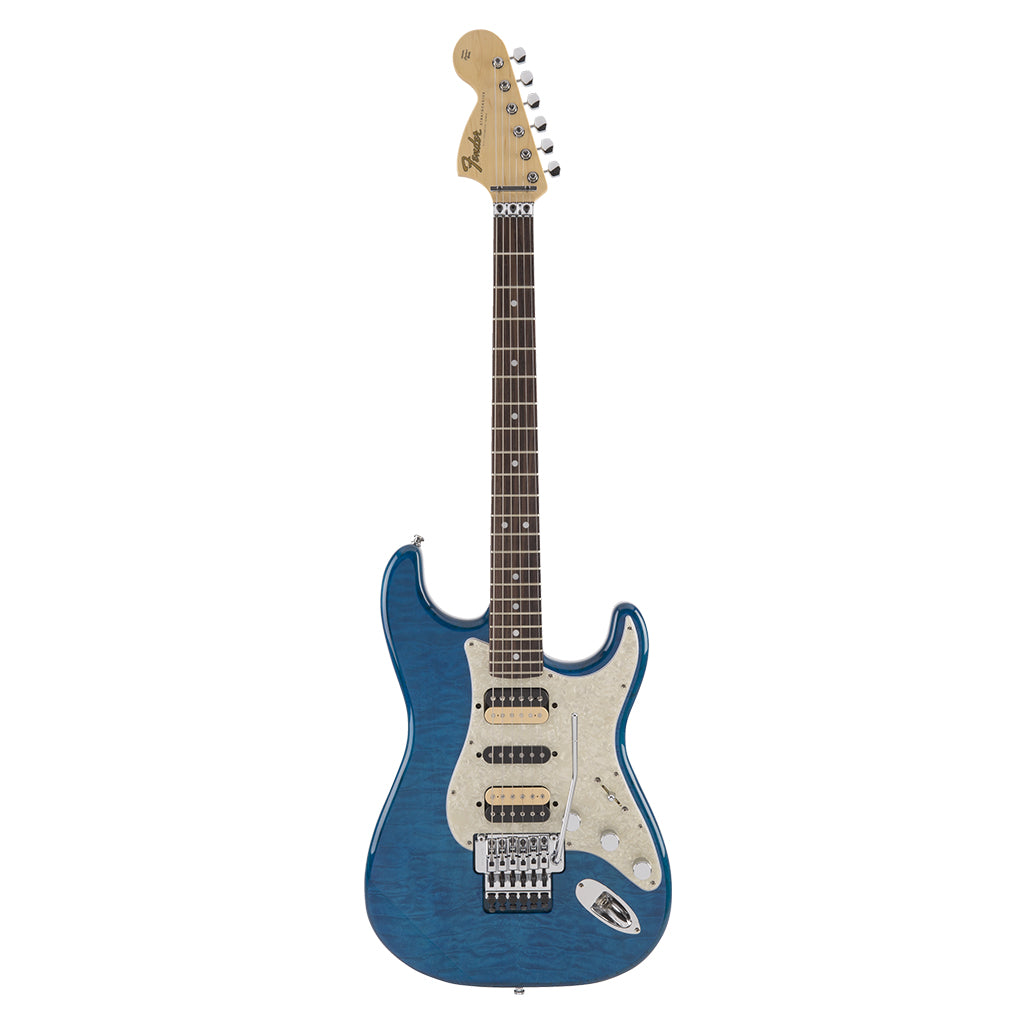 Fender Michiya Haruhata Stratocaster Rosewood Fingerboard Caribbean Blue Transparent
