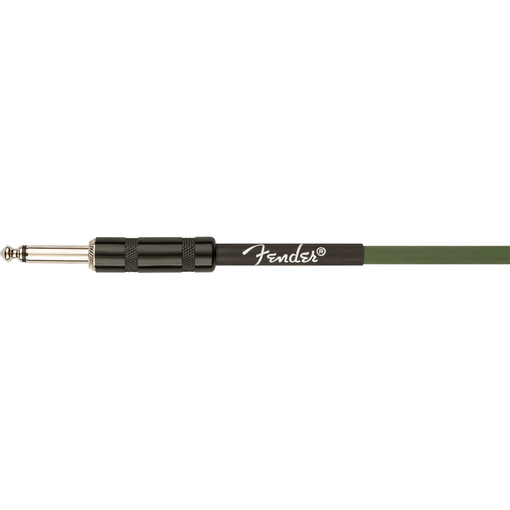 Fender Strummer Pro 13' Instrument Cable, Drab Green