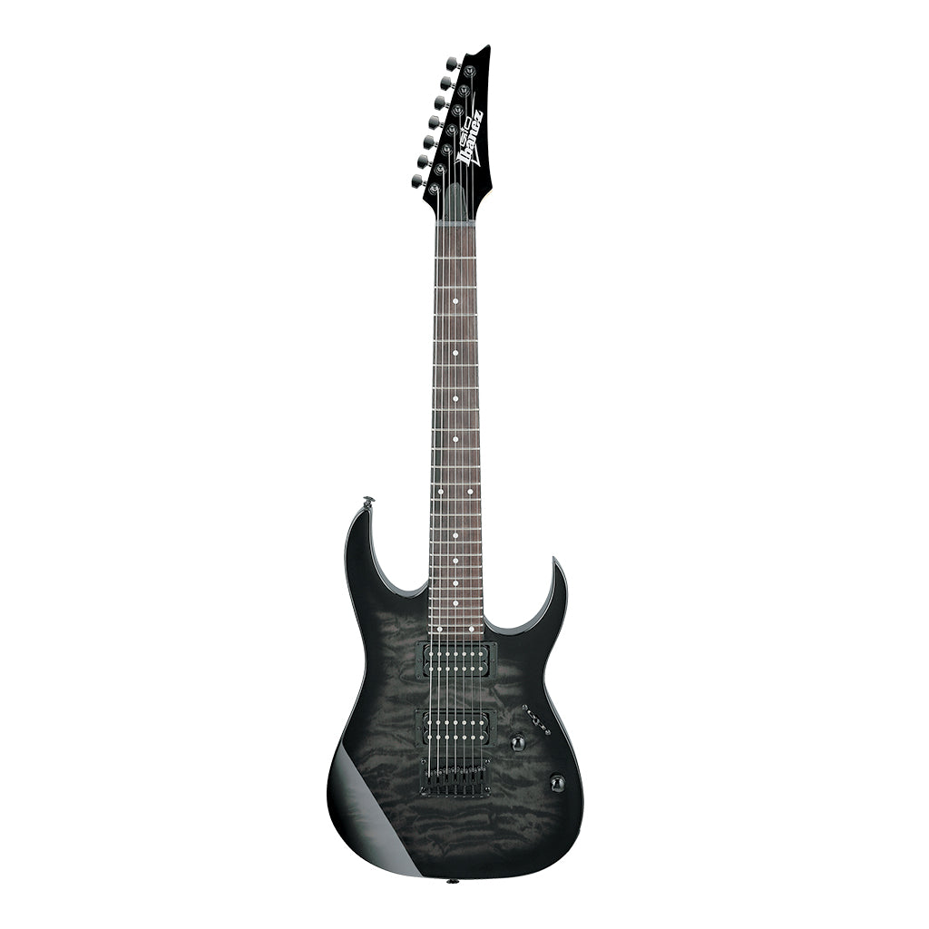 Ibanez GRG7221QA 7 String Transparent Black Sunburst