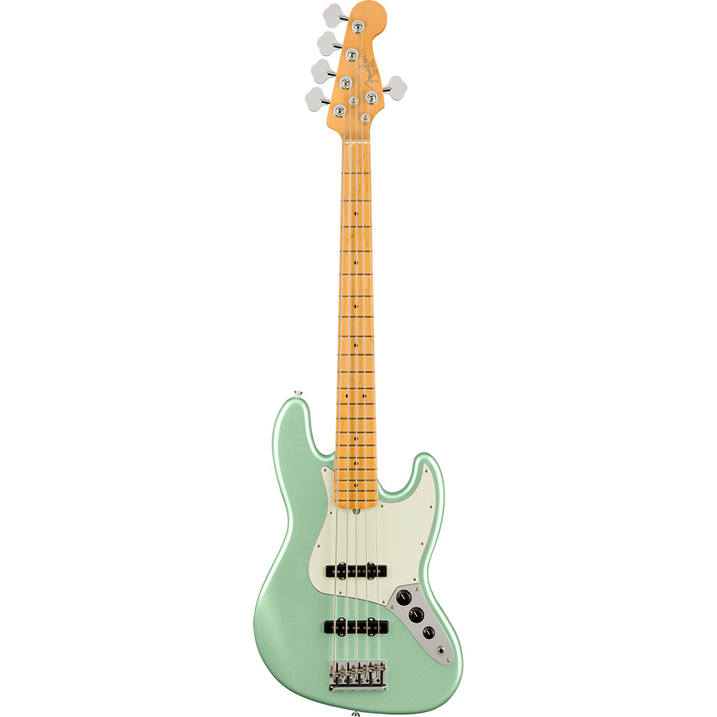 Fender - American Professional II Jazz Bass® V - Maple Fingerboard - Mystic Surf Green