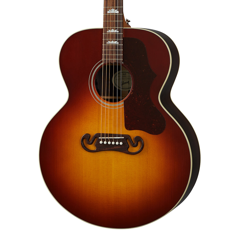Gibson SJ200 Studio Acoustic Guitar Rosewood Burst Rosewood Fretboard