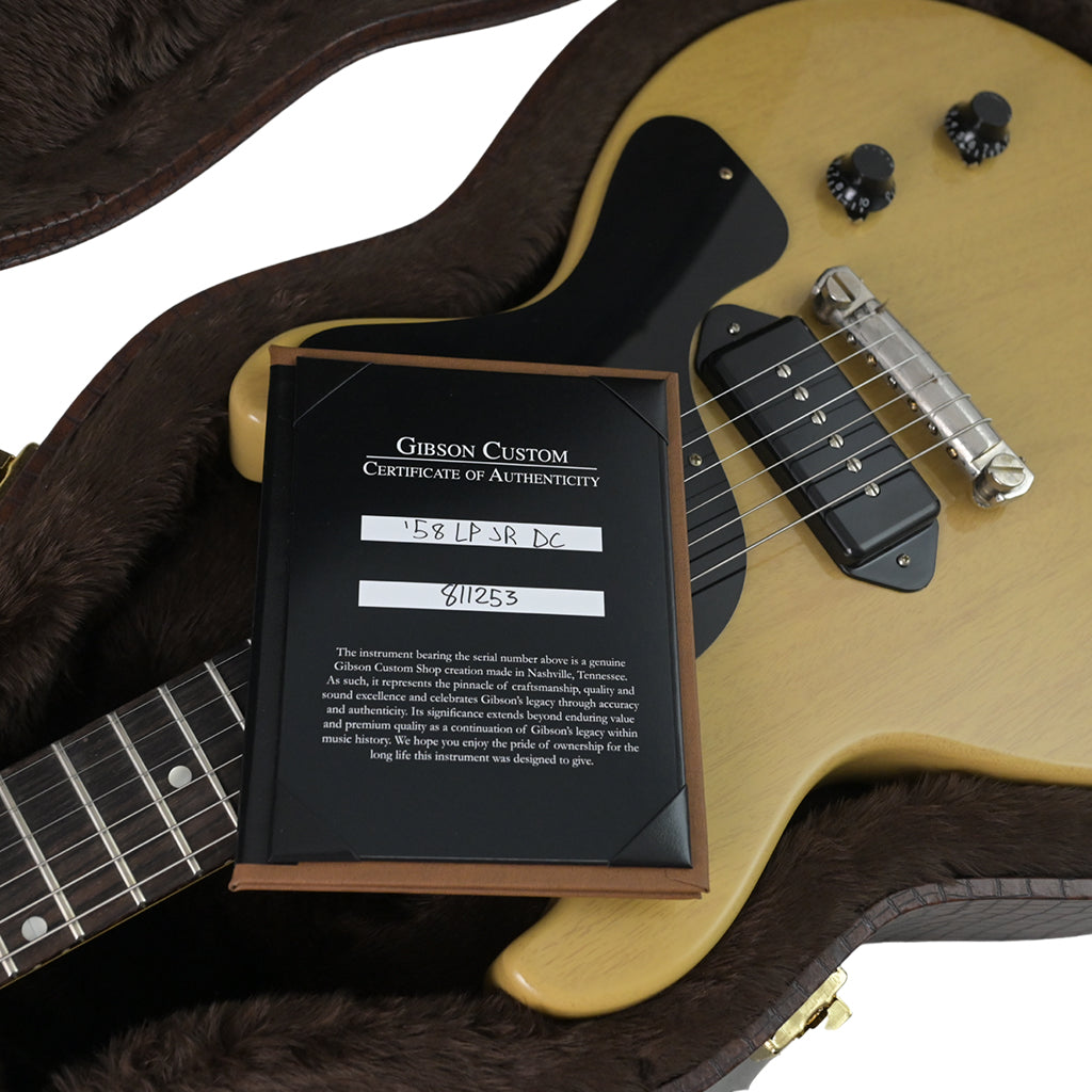 Gibson Custom Shop 1958 Les Paul Junior Double Cut DC Reissue VOS TV Yellow