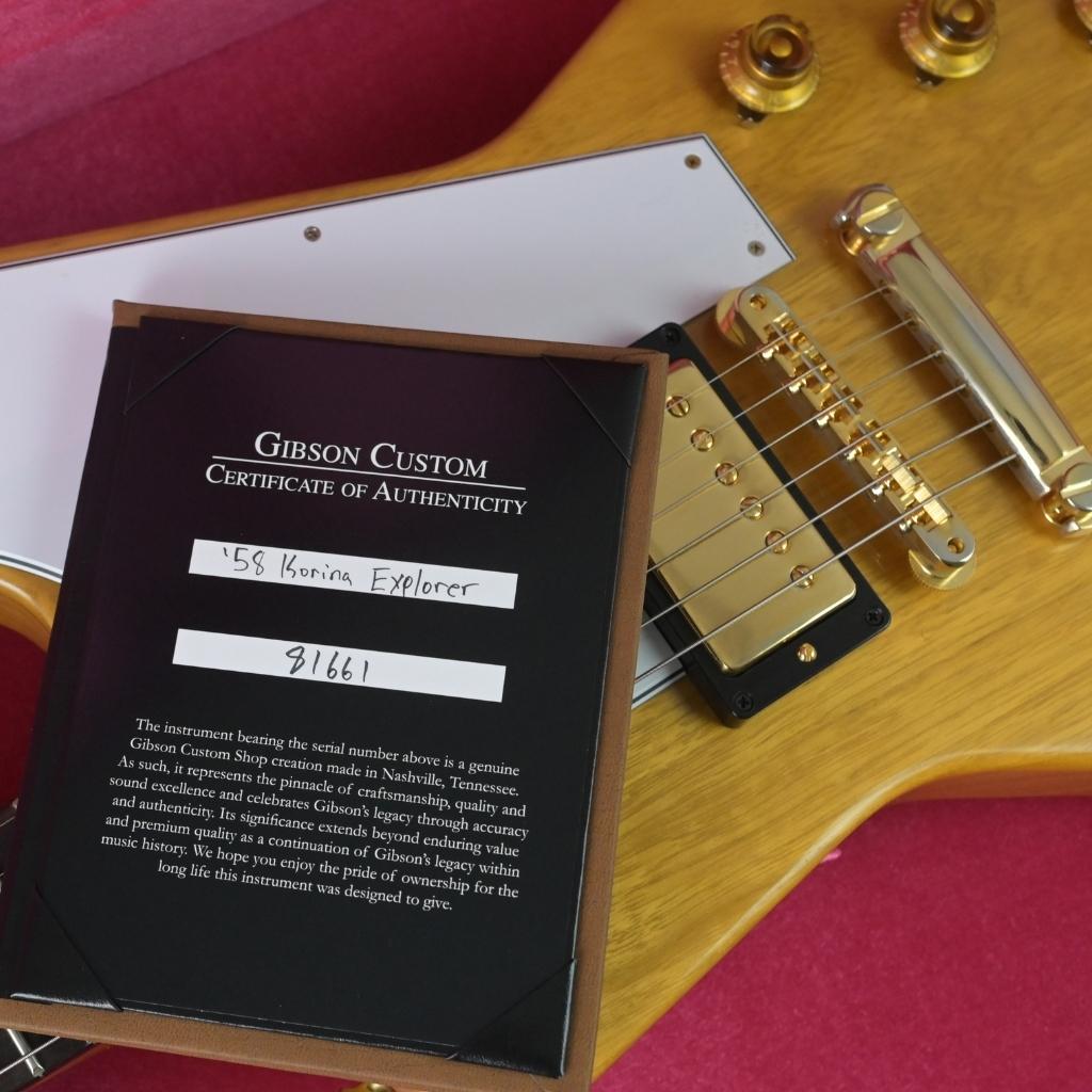 Gibson Custom Shop - 1958 Korina Explorer - White Guard