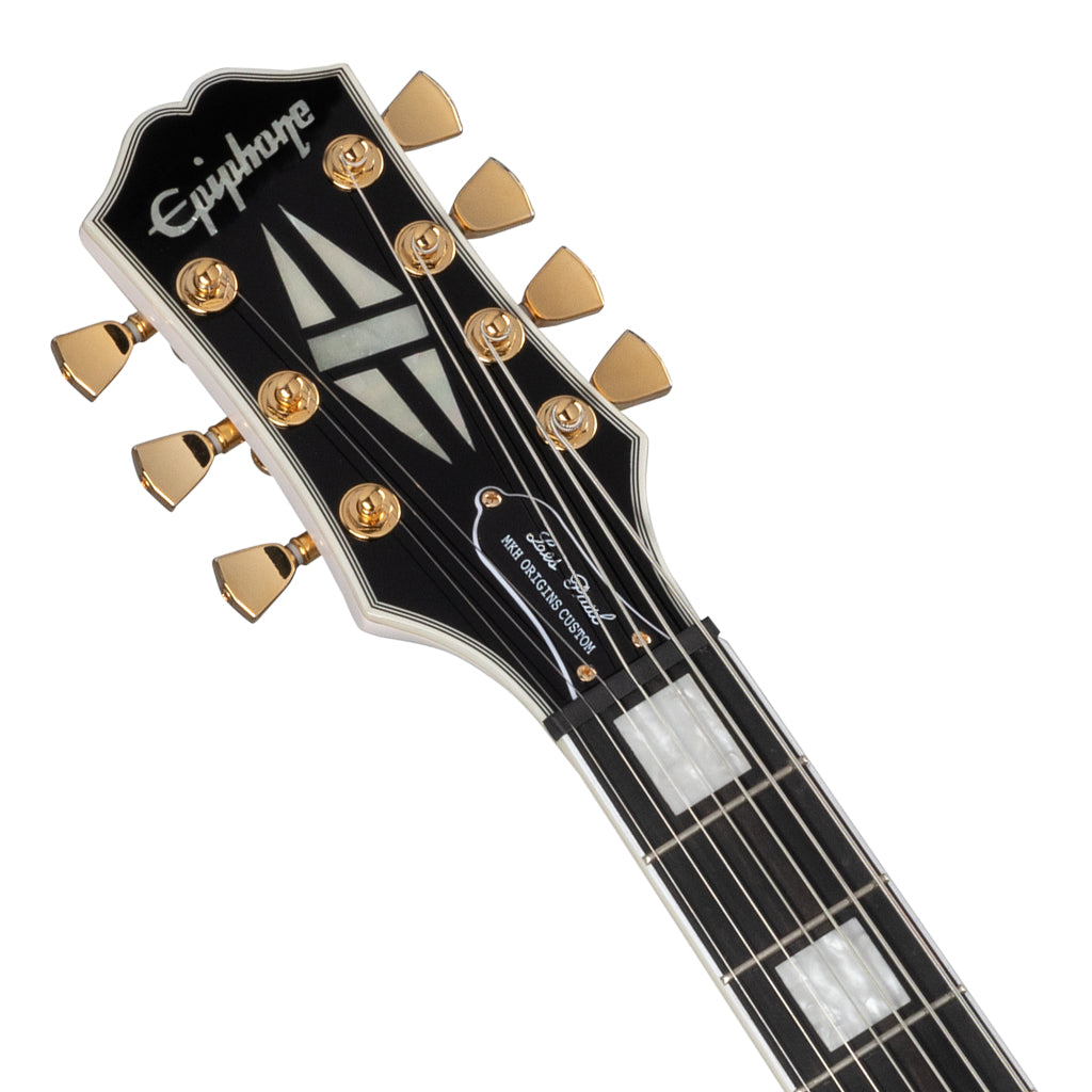 Epiphone Matt Heafy Origins Les Paul Custom 7 String Left Handed Bone White