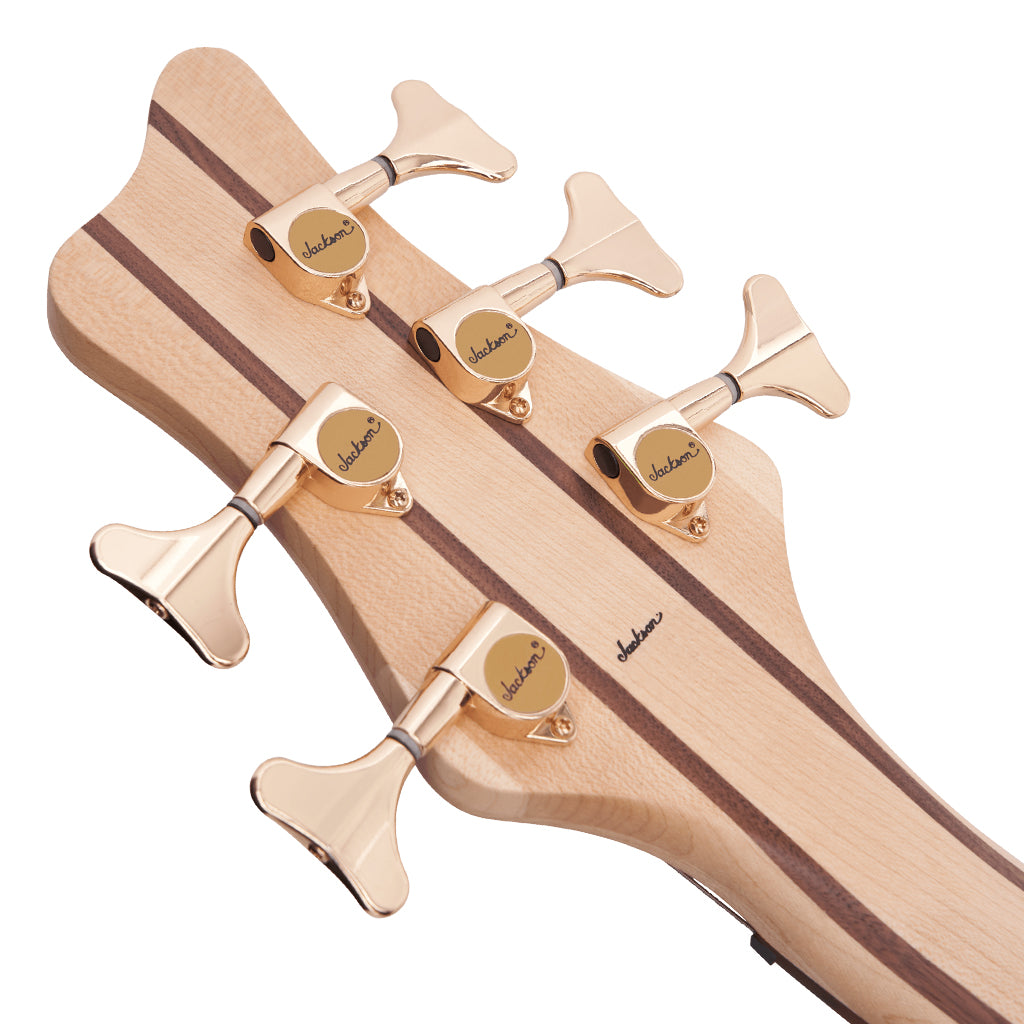 Jackson Pro Series Spectra Bass SBP V Caramelized Jatoba Fingerboard Transparent Cherry Burst