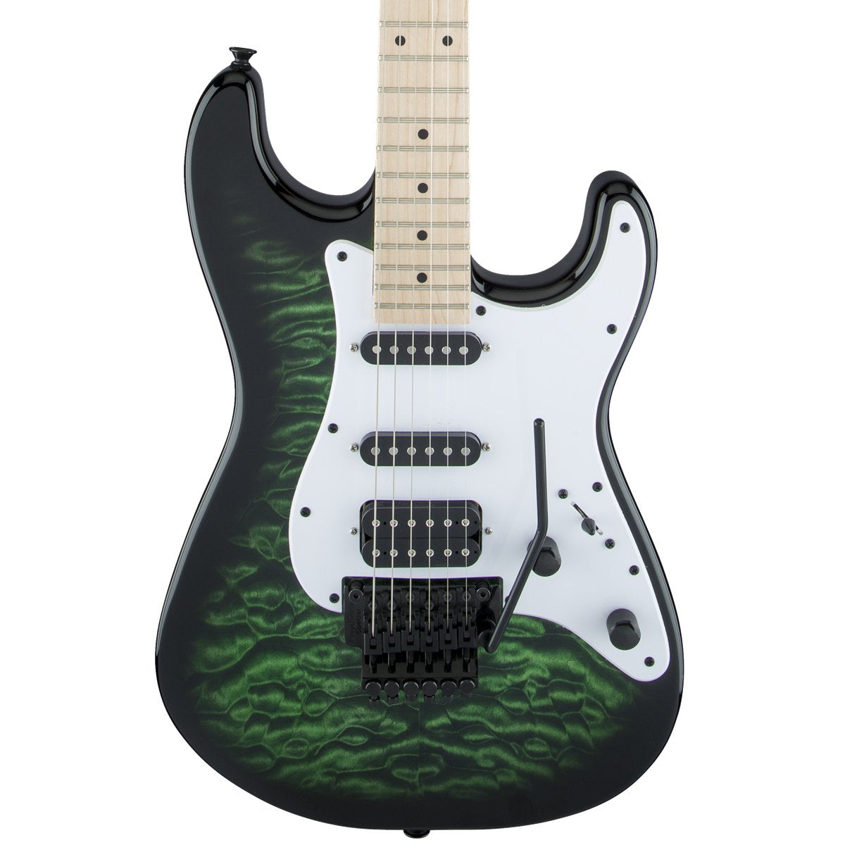 Jackson X Series Adrian Smith SDXQ - Transparent Green - Maple Fretboard