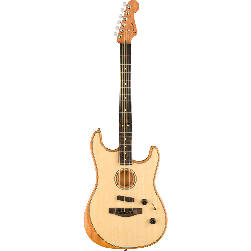 Fender American Acoustasonic Strat Ebony Fingerboard Natural