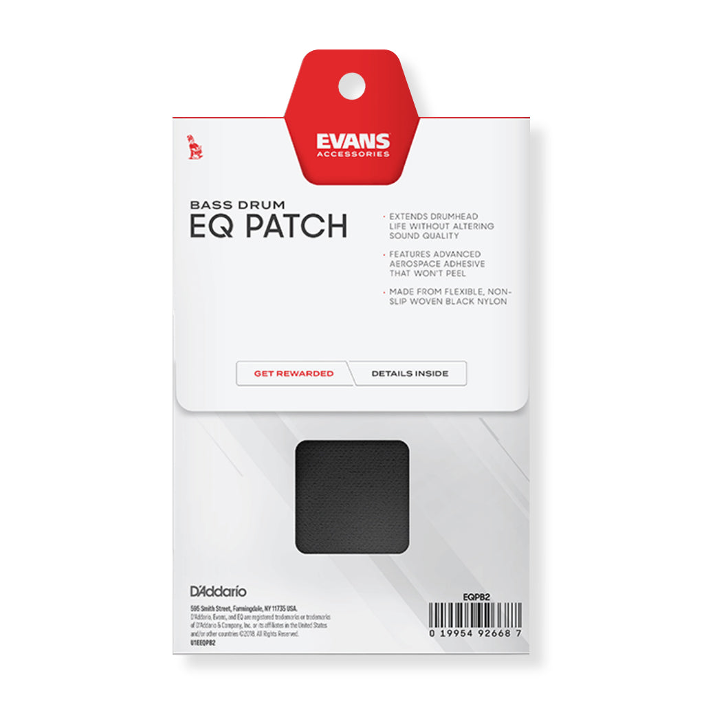 Evans - EQ Black Nylon - Double Patch