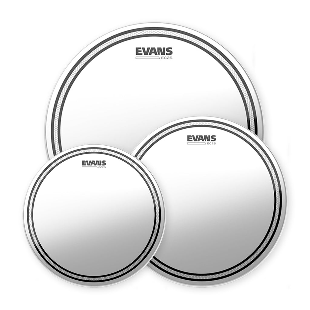 Evans - EC2S Frosted - Rock Tom Pack - 10" 12" 16"
