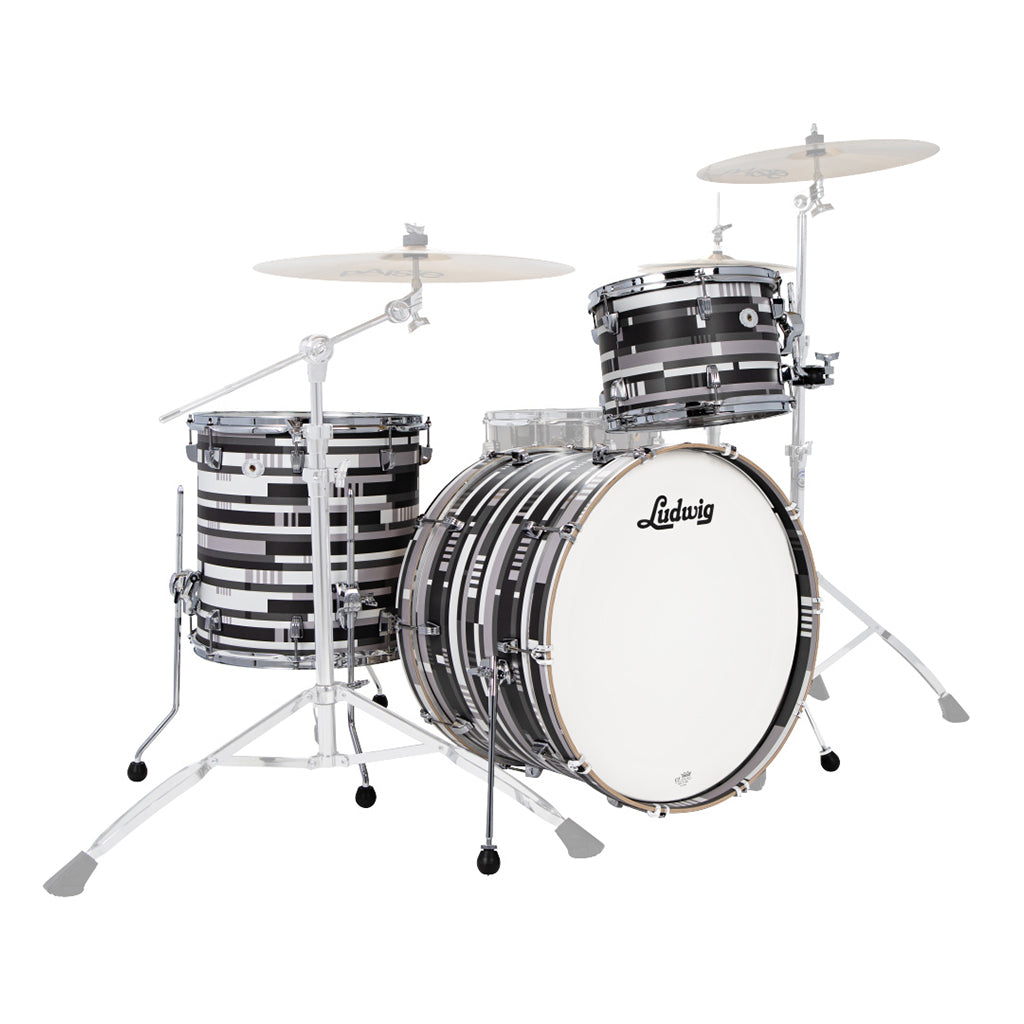 Ludwig - Neusonic - 13/16/22 3pc. Drum Kit - Digital Black Oyster