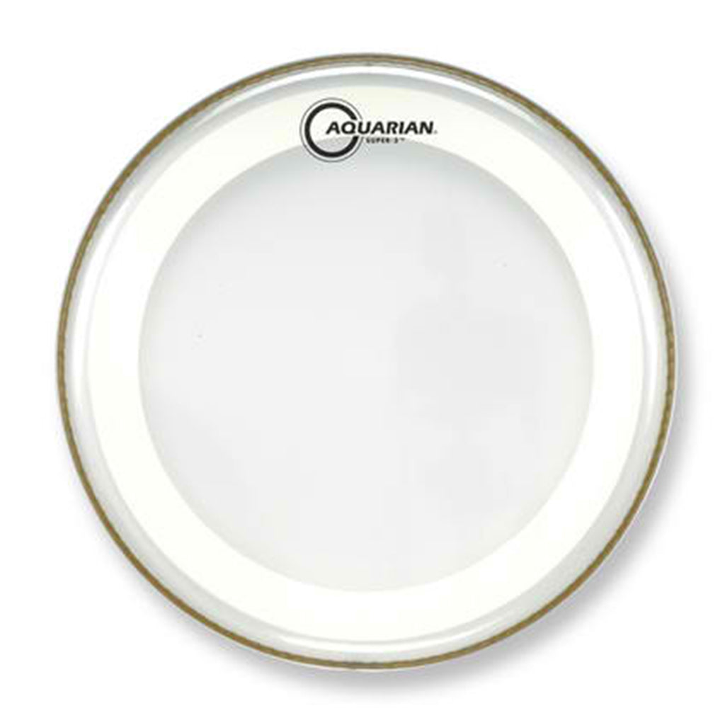 Aquarian - 12" Super 2 - Clear With Studio Ring