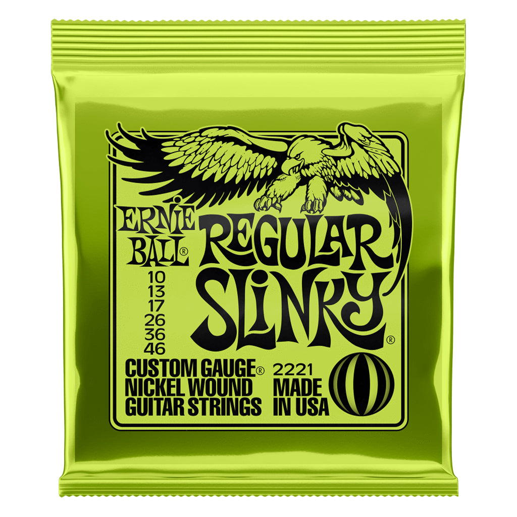 Ernie Ball E2221 Regular Slinky 10 46 Guitar Strings Guitar Strings P02221