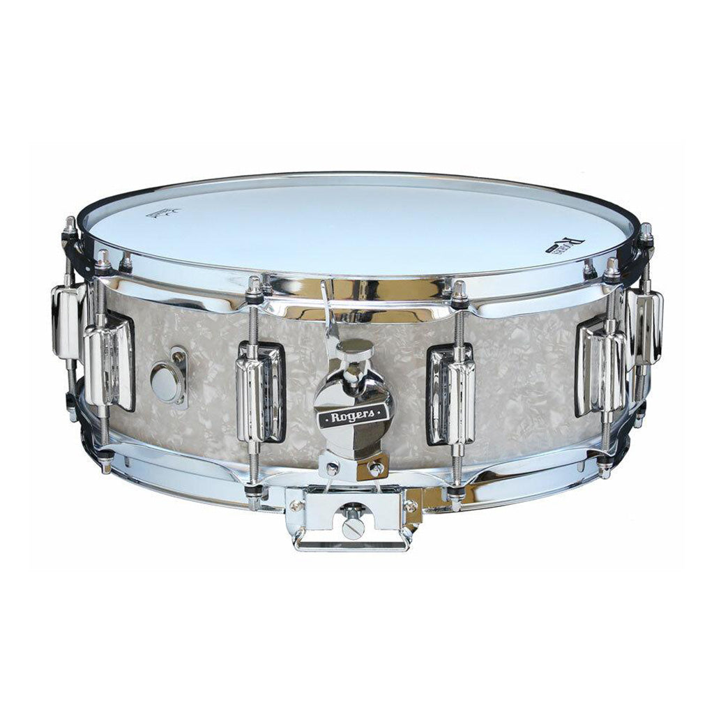 Rogers - 14"x5" Beavertail Dyna-Sonic - Snare Drum - White Marine Pearl