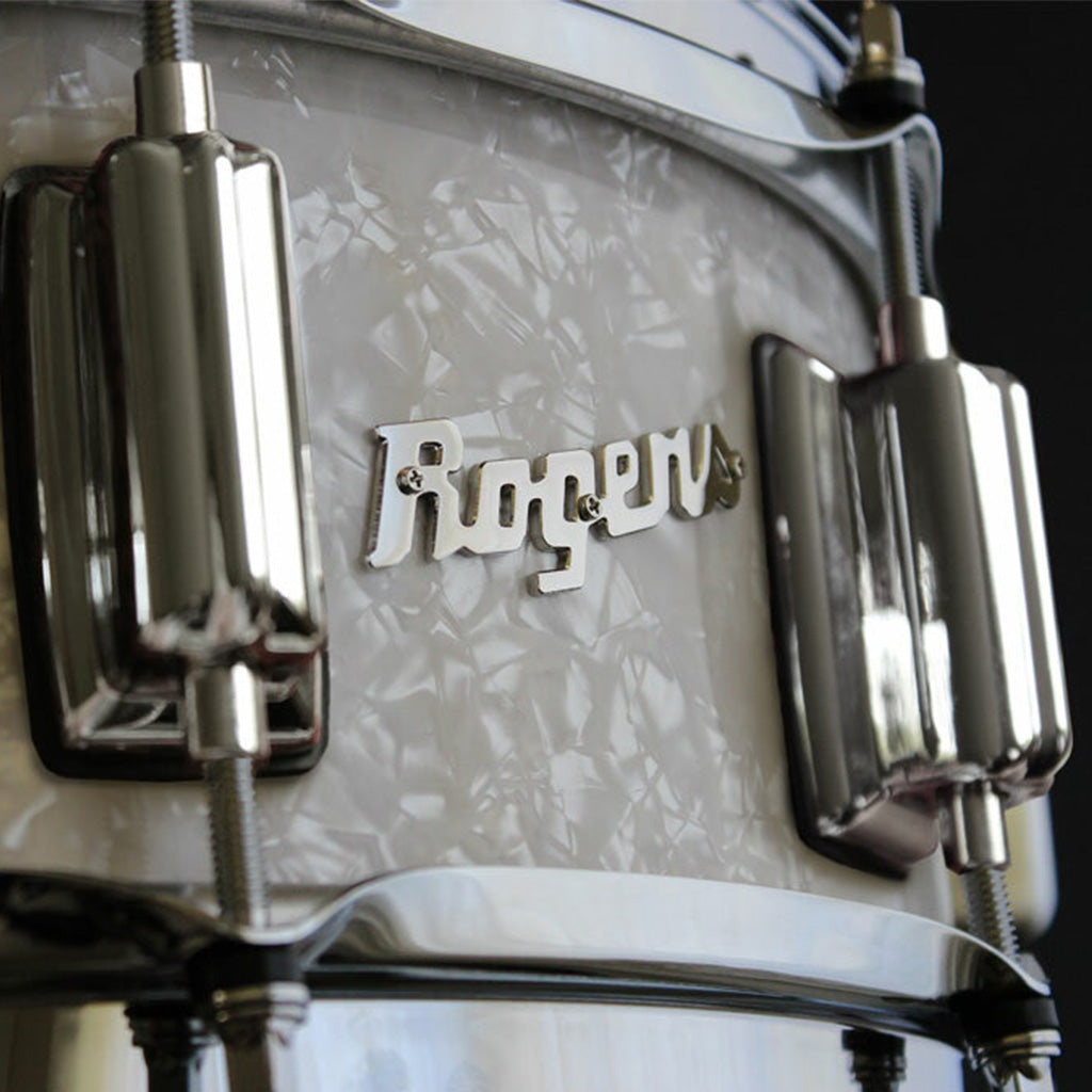 Rogers - 14"x5" Beavertail Dyna-Sonic - Snare Drum - White Marine Pearl
