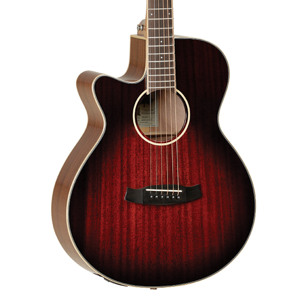 Tanglewood Winterleaf Superfolk C E Left Handed Antique Vintage Burst Gloss