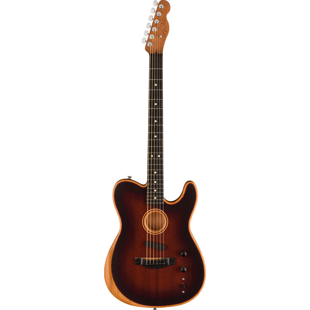 Fender American Acoustasonic Telecaster All Mahogany Ebony Fingerboard Bourbon Burst