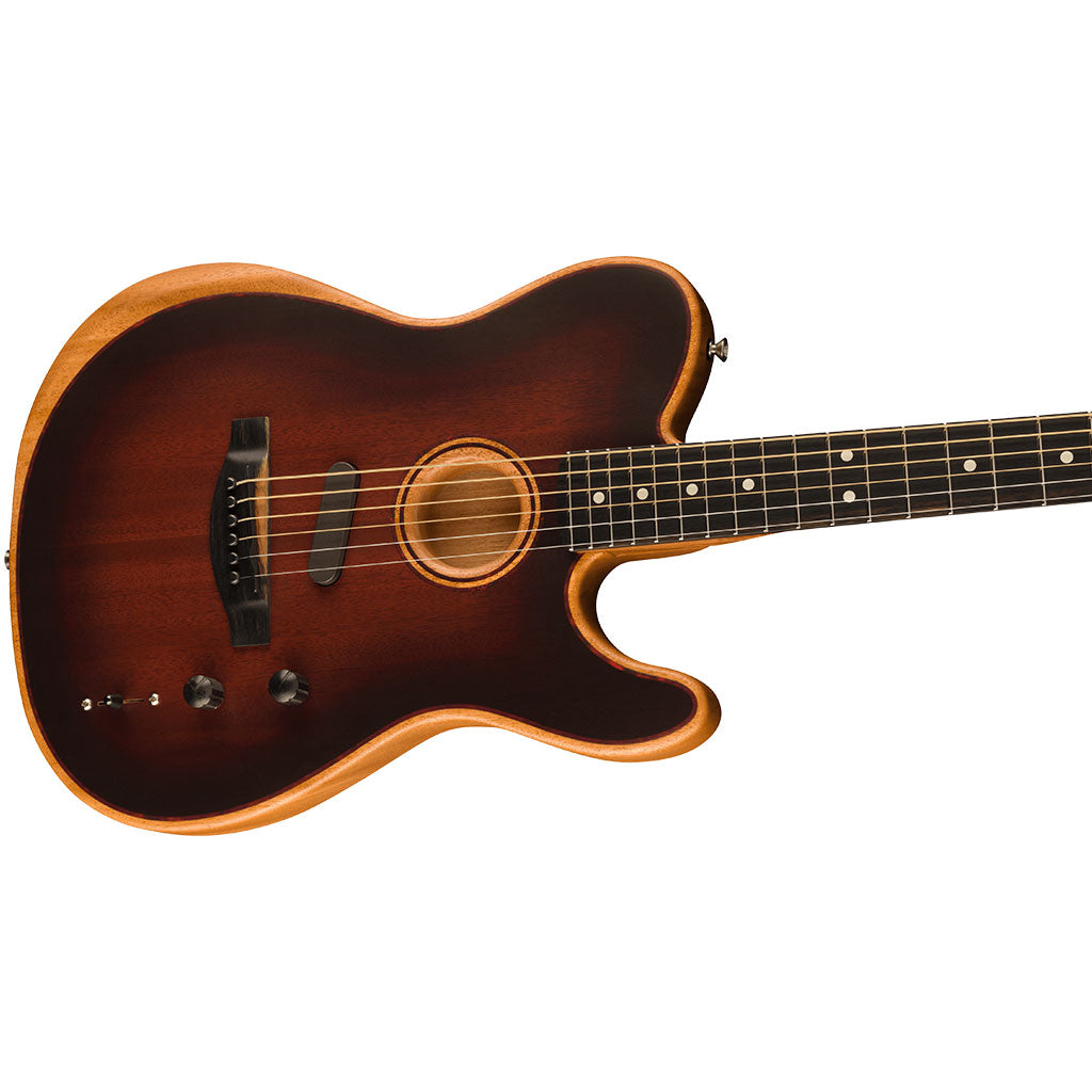 Fender American Acoustasonic Telecaster All Mahogany Ebony Fingerboard Bourbon Burst
