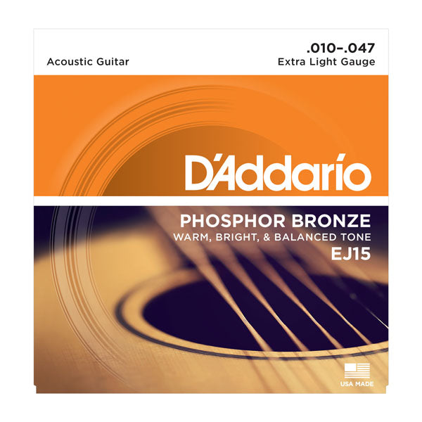 D&#39;Addario EJ15 Phosphor Bronze 10-47-Sky Music