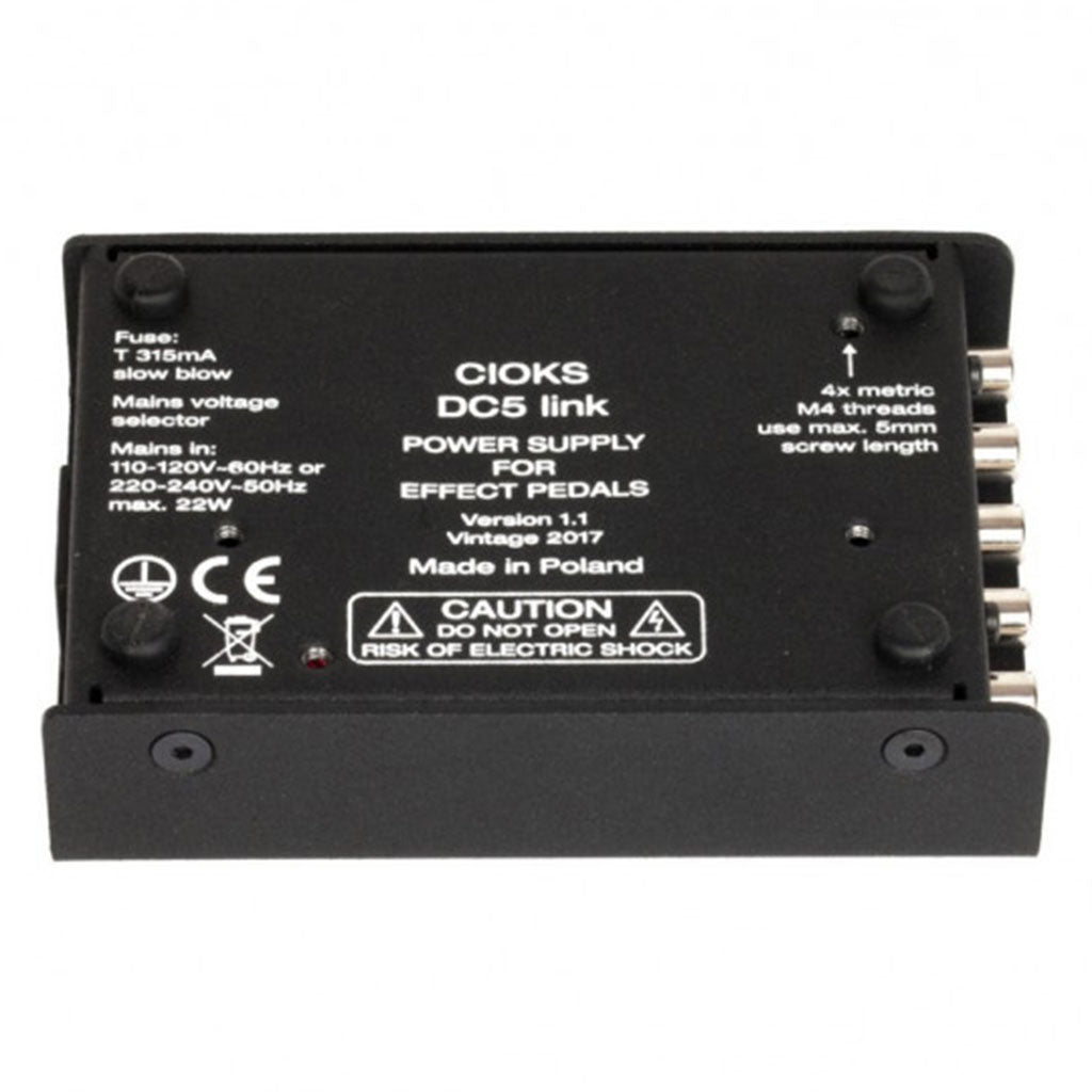 Cioks DC5 LINK - 5 Isolated Outlets, 9, 12 & 18V DC