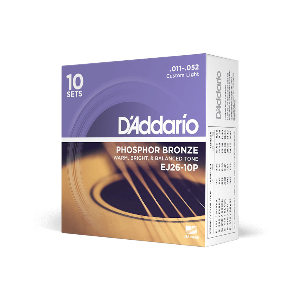 D'Addario Propack Phosphor Bronze 11-52