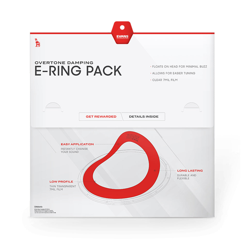 Evans E-Ring - 12" - 13" - 14" -16" - Standard Pack