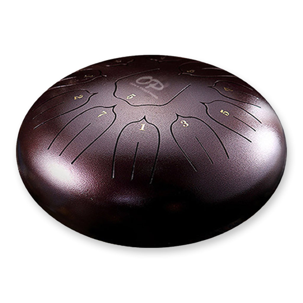 Opus - 12" - Tongue Drum - C - Deep Purple - Lotus Patern