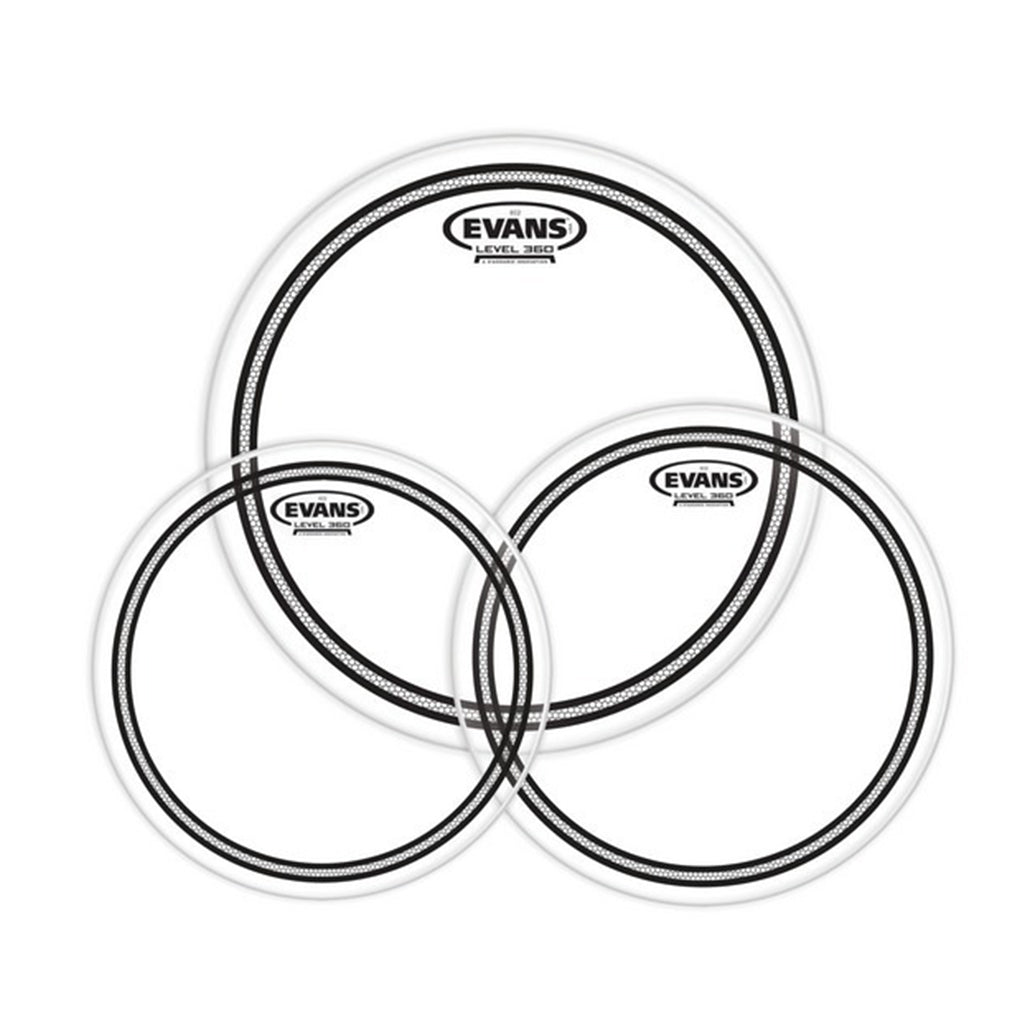 Evans EC2S Clear Standard Tom Pack - 12" 13" 16"