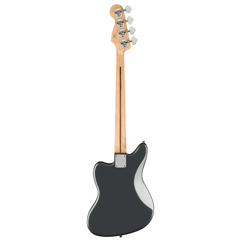 Squier Affinity Series Jaguar Bass H Laurel Fingerboard Black Pickguard Charcoal Frost Metallic