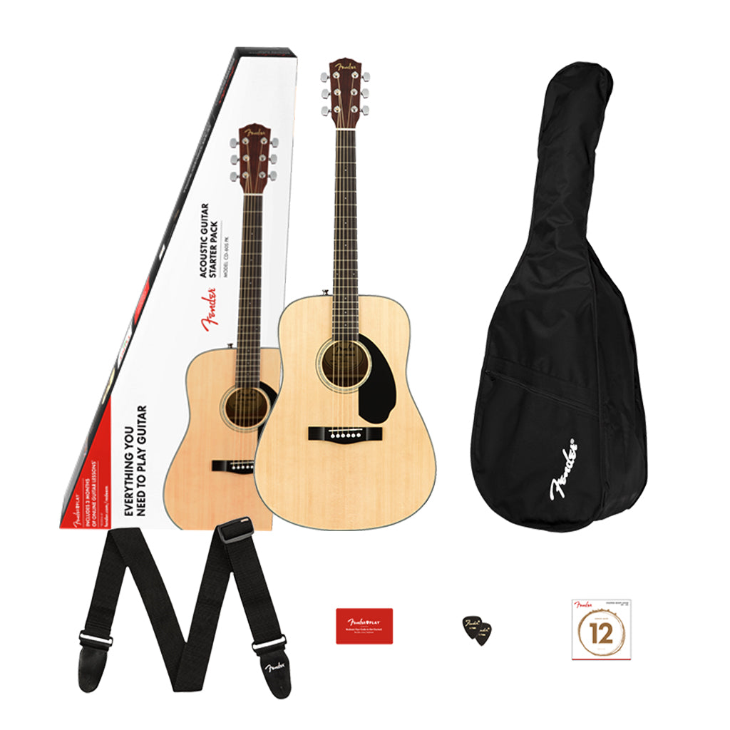 Fender CD 60S Dreadnought Pack Natural