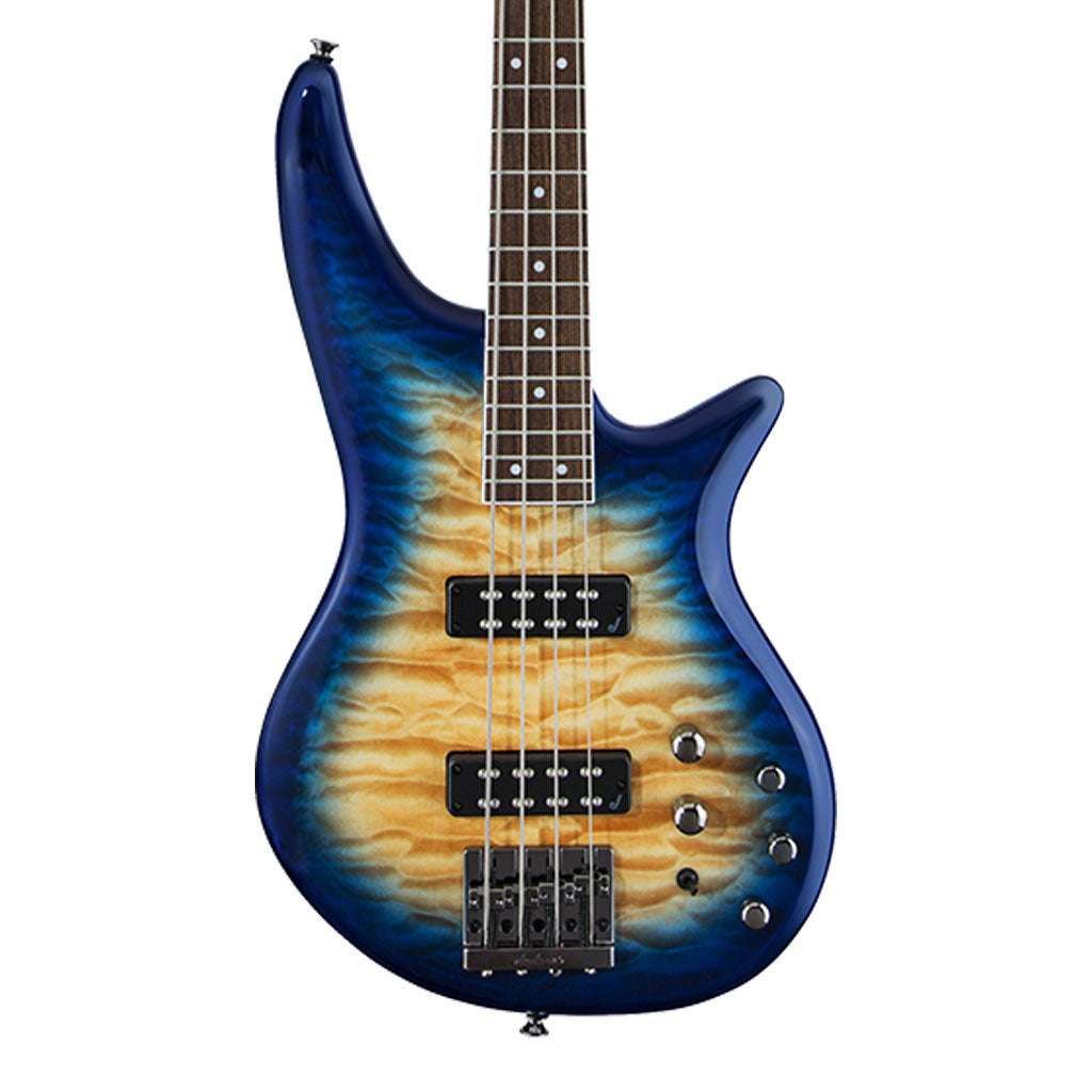 Jackson JS Series Spectra Bass JS3Q - Amber Blue Burst