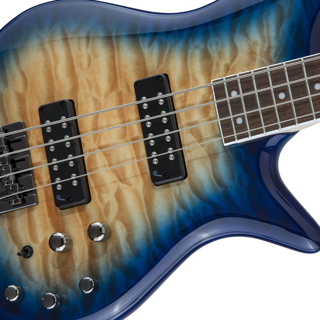 Jackson JS Series Spectra Bass JS3Q - Amber Blue Burst