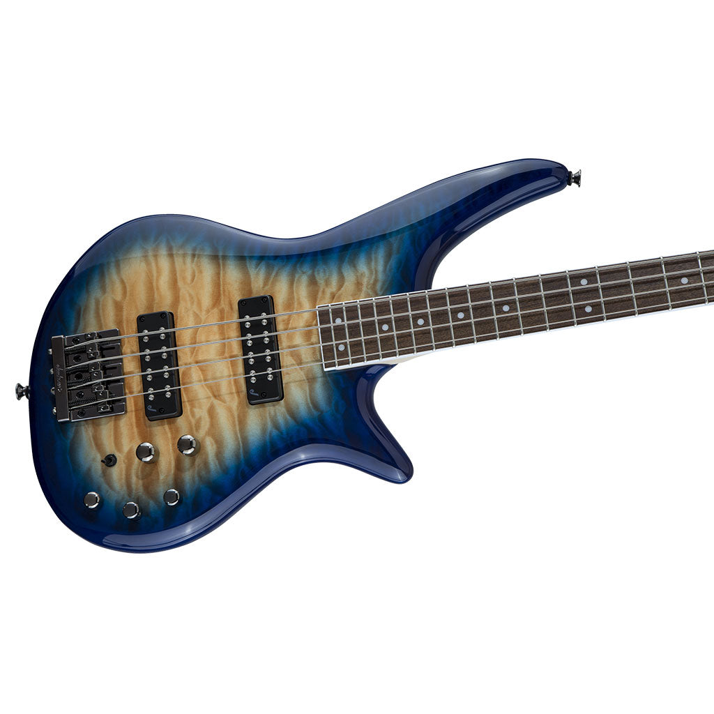 Jackson JS Series Spectra Bass JS3Q - Amber Blue Burst