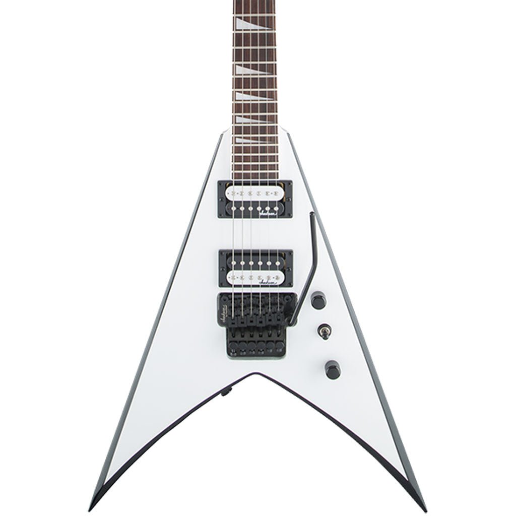 Jackson JS Series King V JS32 - White with Black Bevels - Amaranth