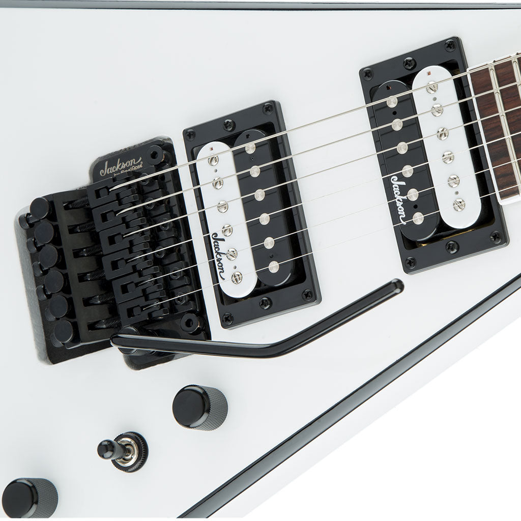 Jackson JS Series King V JS32 - White with Black Bevels - Amaranth