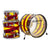 Ludwig Vistalite 50th Anniversary 22" 3-Piece Fab Shell Pack - Red Yellow-Sky Music