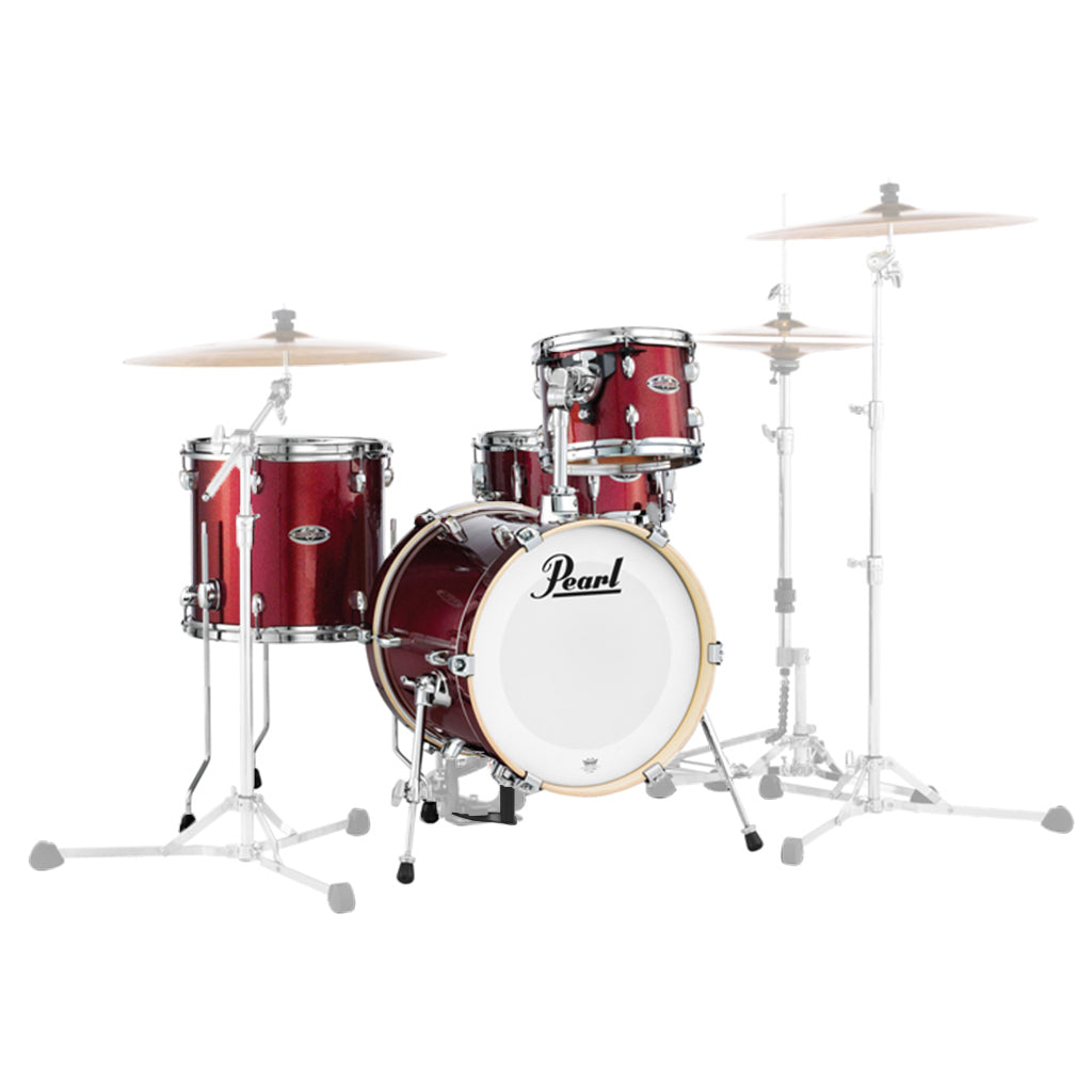 Pearl - Midtown Shell Pack - 10, 13FT ,13S , 16K - Black Cherry Glitter